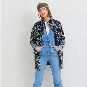 Anthropologie Eunice Funnel Neck Cardigan